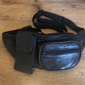 Unisex Leather Fanny Pack